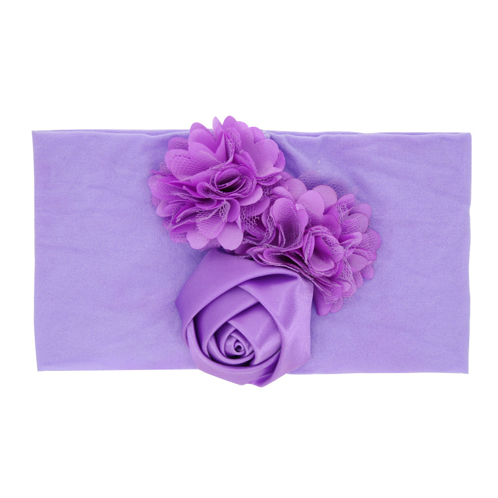 Toddler Infant Flower Headbands Elastic Hair Accessories