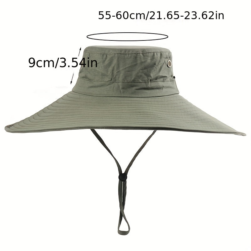 Oversized Brim Bucket Hat Outdoor Sun Protection Summer Hiking Sand