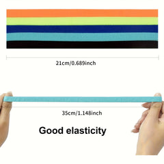 10pcs Non Slip Sports Headbands for Yoga Running Football Workout 5 Colors