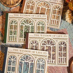 60pcs European Retro Pattern Series Journal Decoration Paper