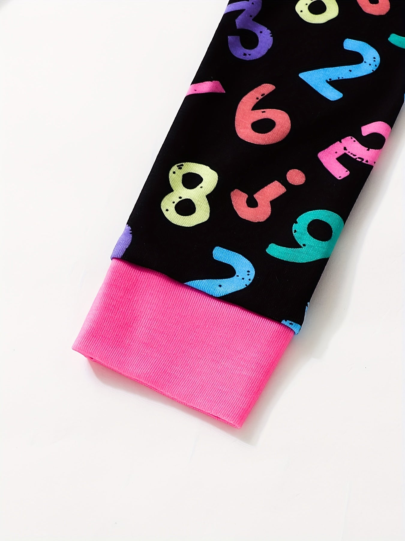 Girl's Math Genius Pajama Set Long Sleeve Top & Pants
