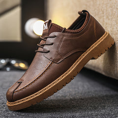 Men's Derby Lace-Up Dress Shoes For Office Business Formal Events