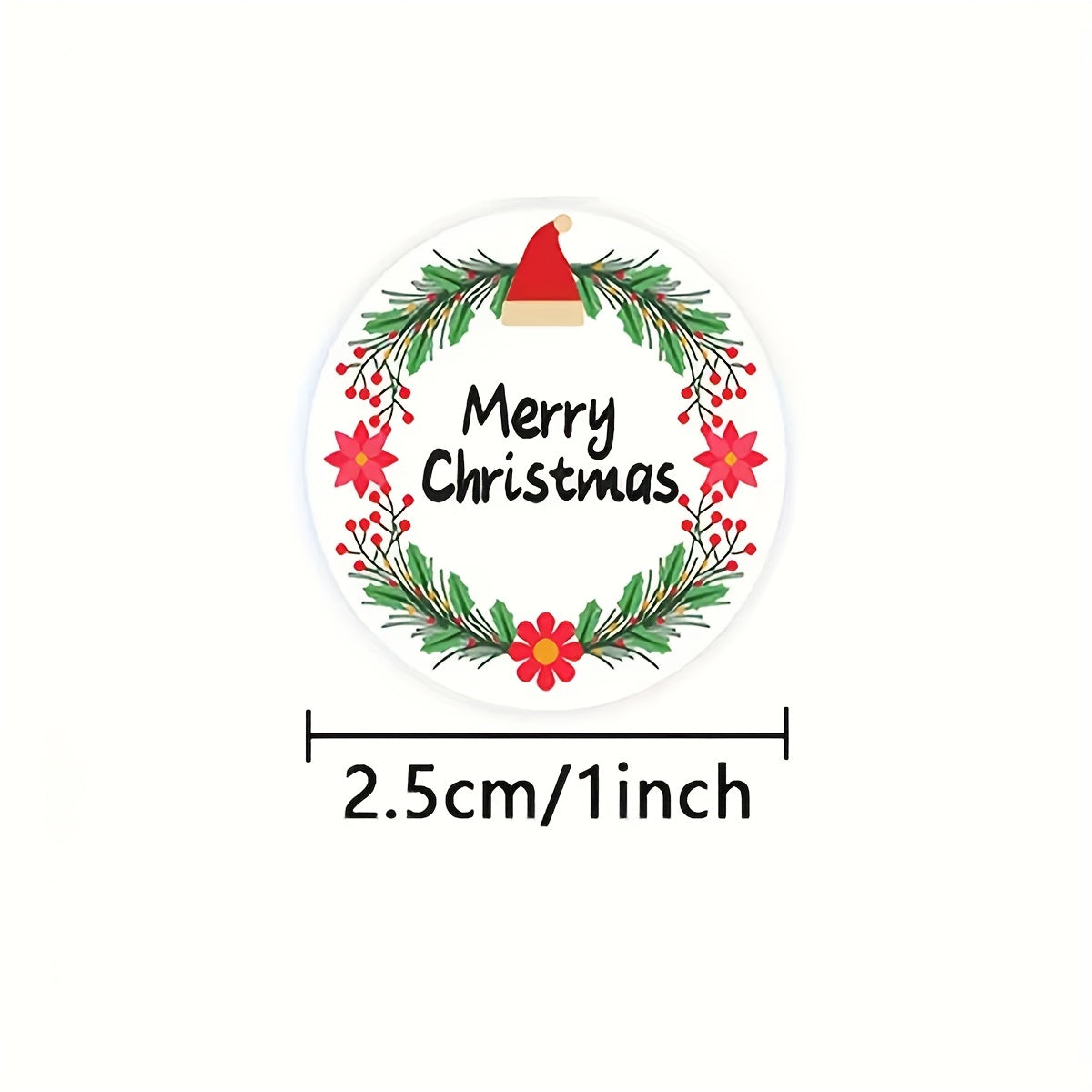 500pcs Merry Christmas Gift Label Stickers DIY Baking Gift Sealing Stickers