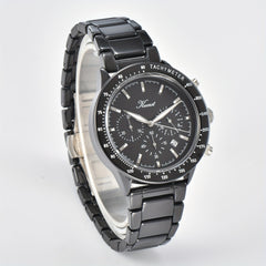 KUERST Hot Teenager Watch Men Steel Band Quartz Chronograph Sports Business Wris