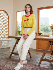 Solid Double Button Jeans for Women
