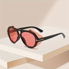 Y2K Top Bar Sunglasses Steampunk Anti Glare UV400