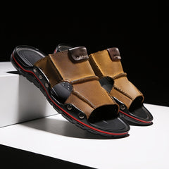 Men's Lightweight Slides Slippers Open Toe Non Slip Sandals