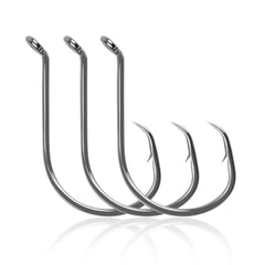 160pcs 2x Strong Circle Fishing Hooks Offset High Carbon Steel Octopus Hooks