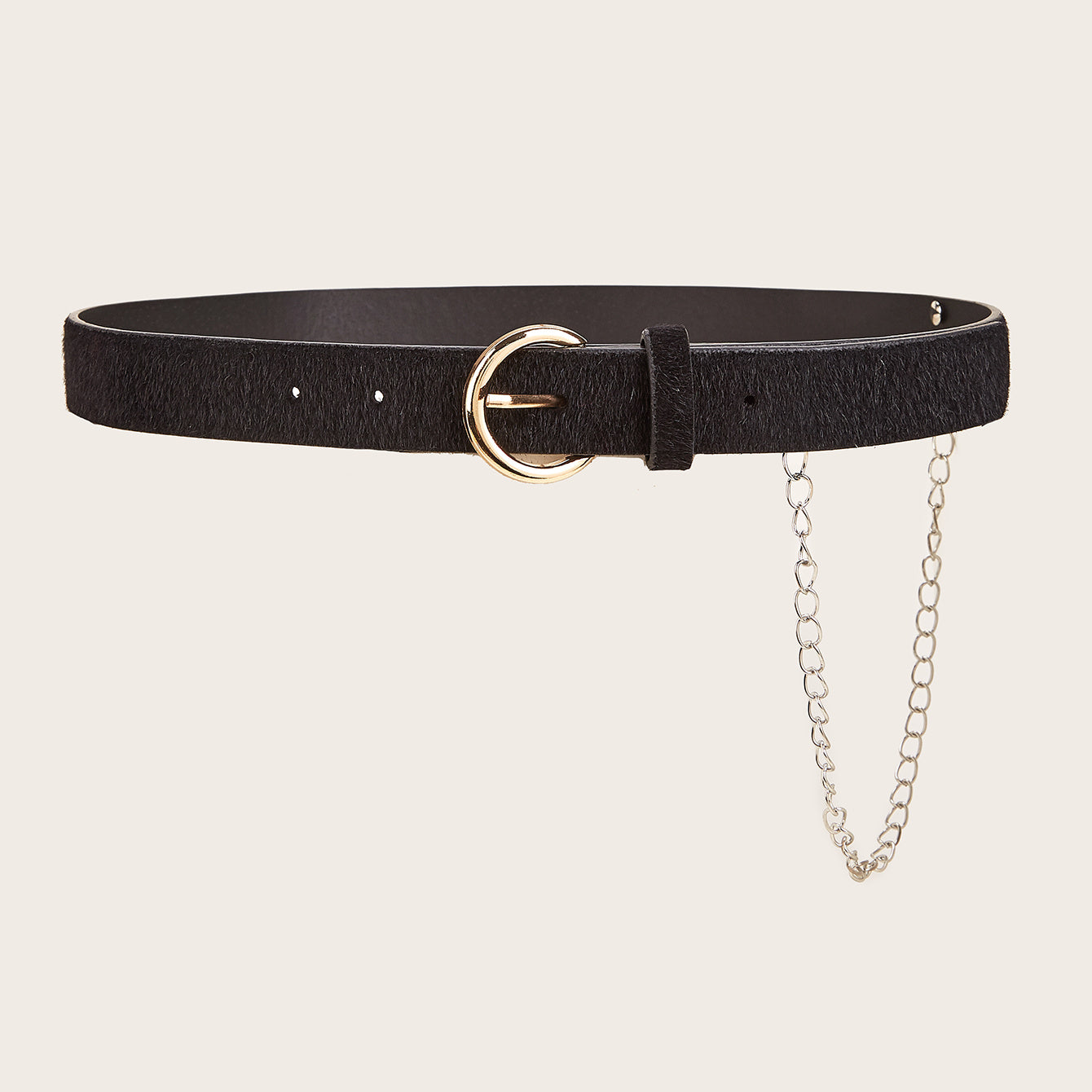 PU Leather Belt Round Buckle Belt for Weekend Casual Sports Wedding Party