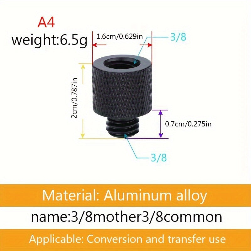 Camera Tripod Adapter Thread 3 8 Female 1 4 Male To 1 4 Male 3 8 Male