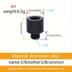 Camera Tripod Adapter Thread 3 8 Female 1 4 Male To 1 4 Male 3 8 Male