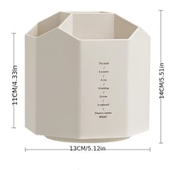 5 Compartment Rotating Makeup Brush Holder