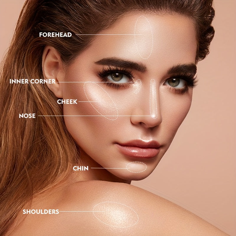 Matte Liquid Shimmer Highlighter Cream Stick for Face & Body