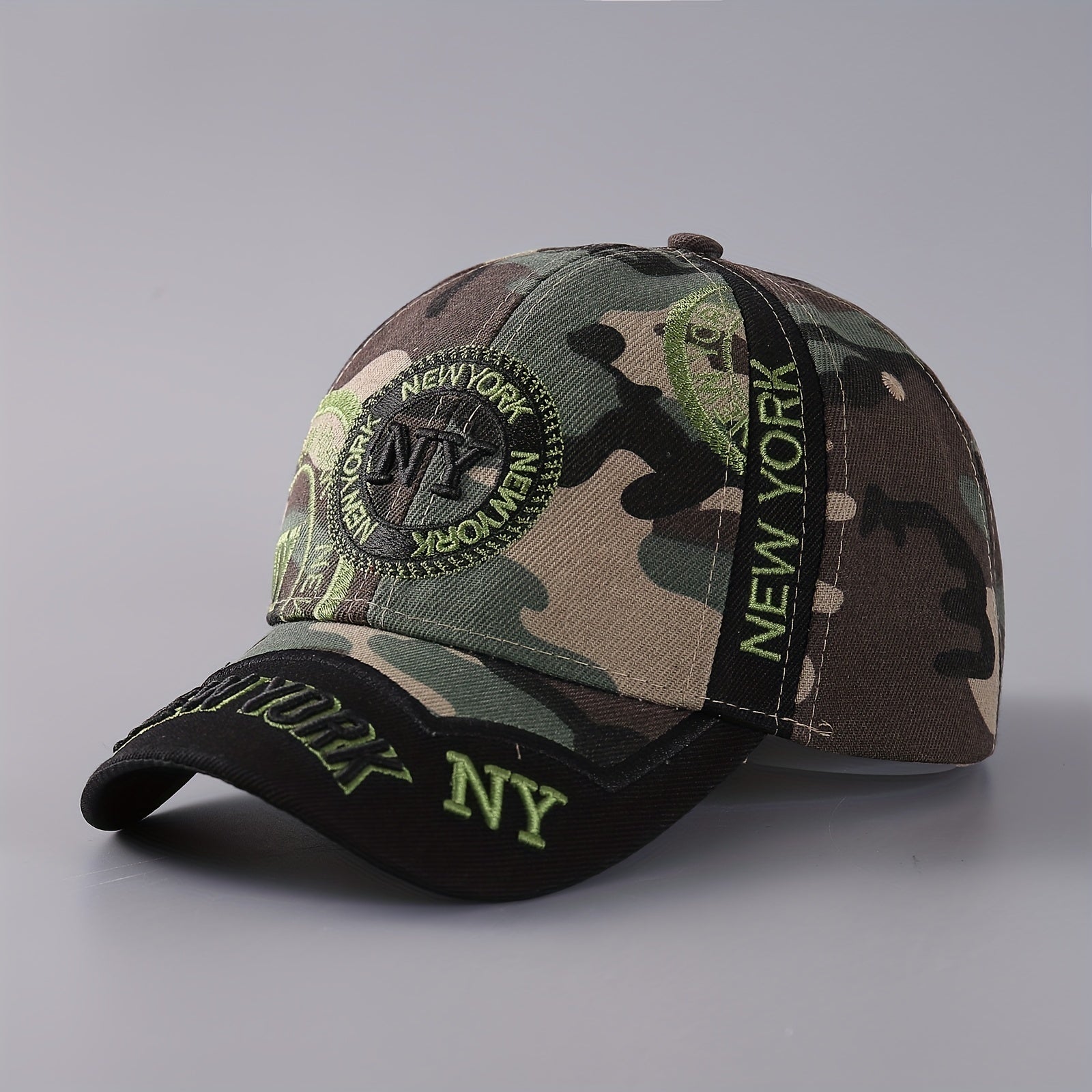 Men's Outdoor Baseball Cap Sunshade Curved Brim Sports Hat