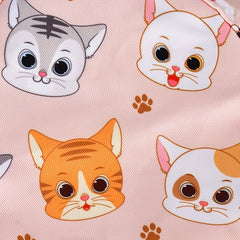 Kids Sunshade Bucket Hat With Cat Print