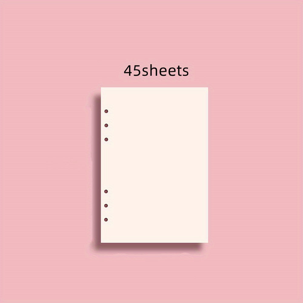 A5 A6 Notebook Filler Paper Loose leaf Planner Paper Replaceable Detachable