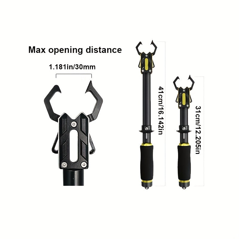 Fish Lip Gripper With Scale 36kg Max Weight Anti-corrosion Saltwater Fishing
