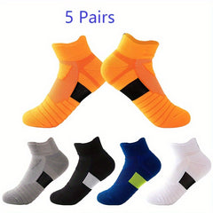 5 Pairs Boy's Boat Socks Sports Casual Short Socks