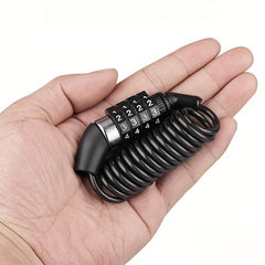 Helmet Lock Chain 4 Digit Password Combination Bike Motorcycle Anti theft Cable