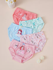 5pcs Girls Princess Cotton Brief Underwears