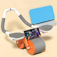 Automatic Rebound Ab Wheel with Elbow Pads for Core Training