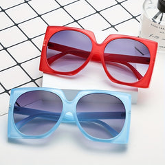 Large Frame Sunglasses Square Round Jelly PC Sun Glasses For Party