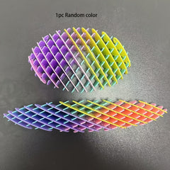 1pc Multicolor Plastic Fidget Worm Toy Sensory Stress Relief Pocket Fidget