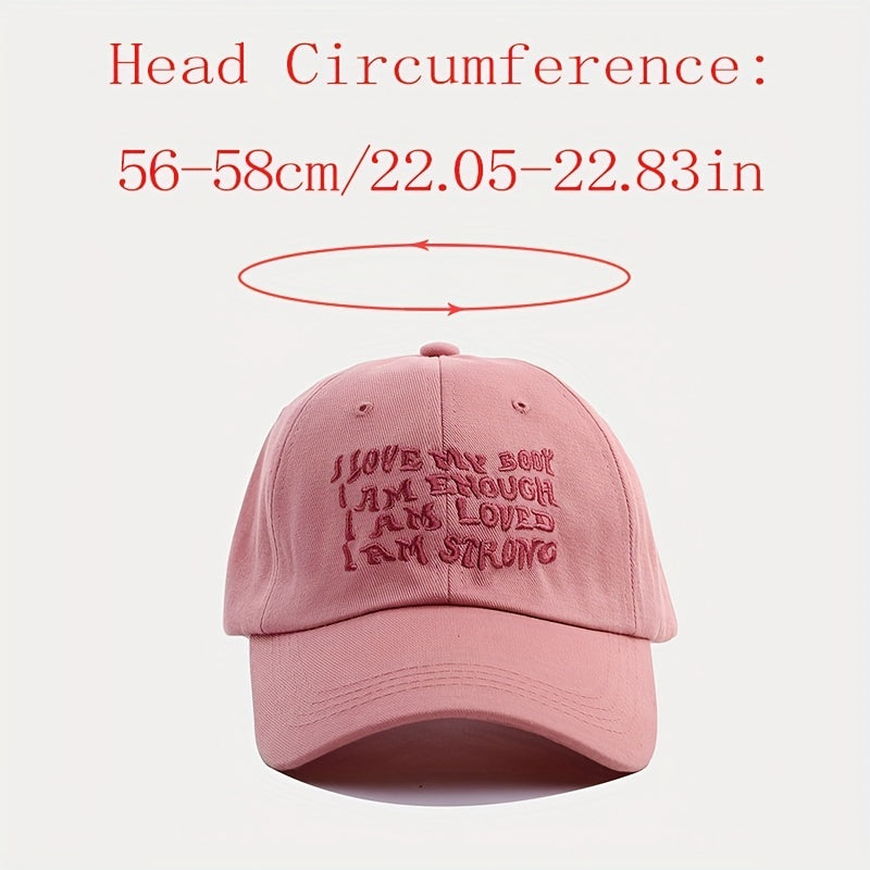 Unisex Adjustable Baseball Cap Sunshade Breathable Outdoor Sport Letter Embroide