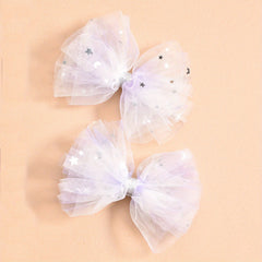 Girls Star Mesh Hair Clip Princess Hair Accessories