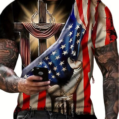 Men's Graphic Active T-shirt Casual Comfy Tees For Summer