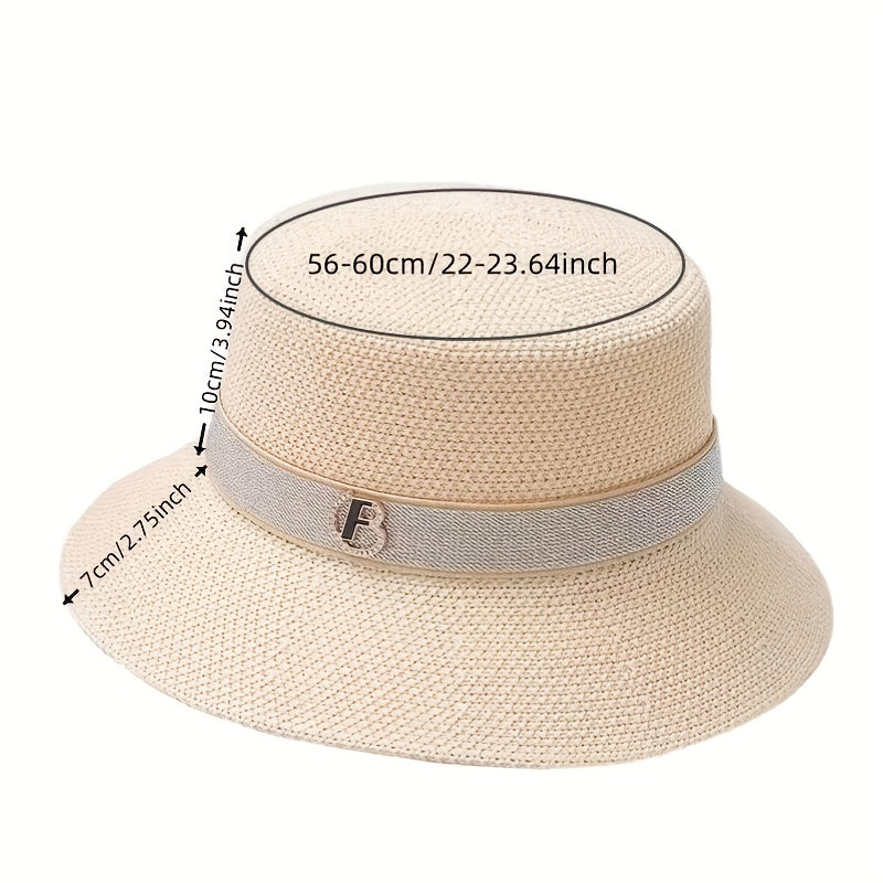 Knitted Bucket Hat Jazz Fedora Basin Hat for Women