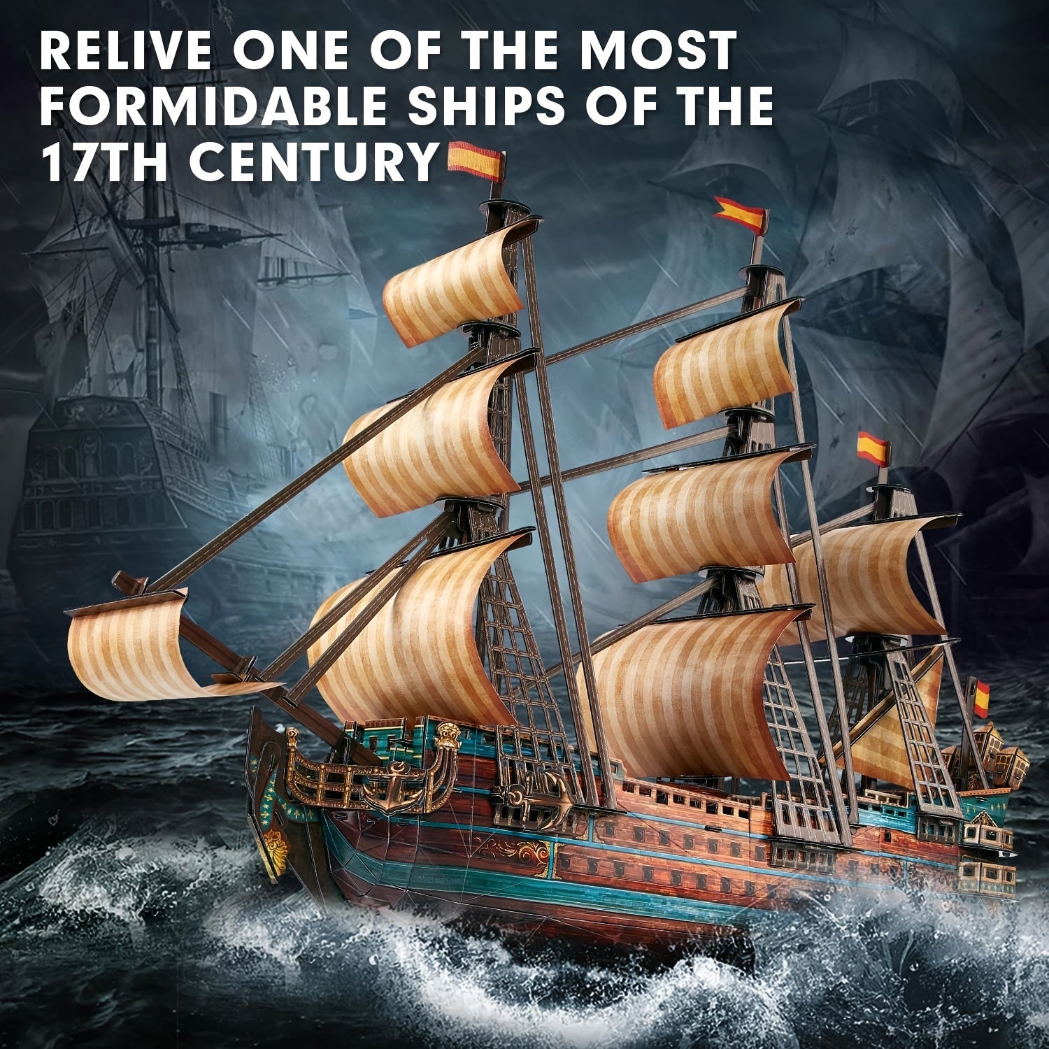 3D San Felipe Sailing Puzzle Model - Ideal Maritime Gift