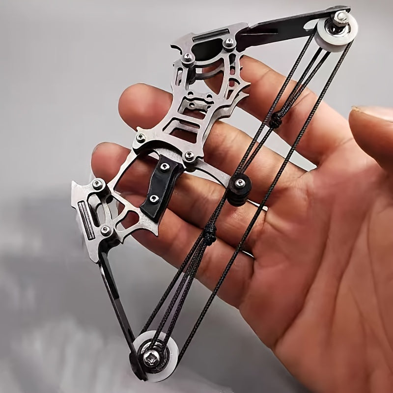 Mini Handheld Composite Bow Archery Set - Stainless Steel Mini Bow