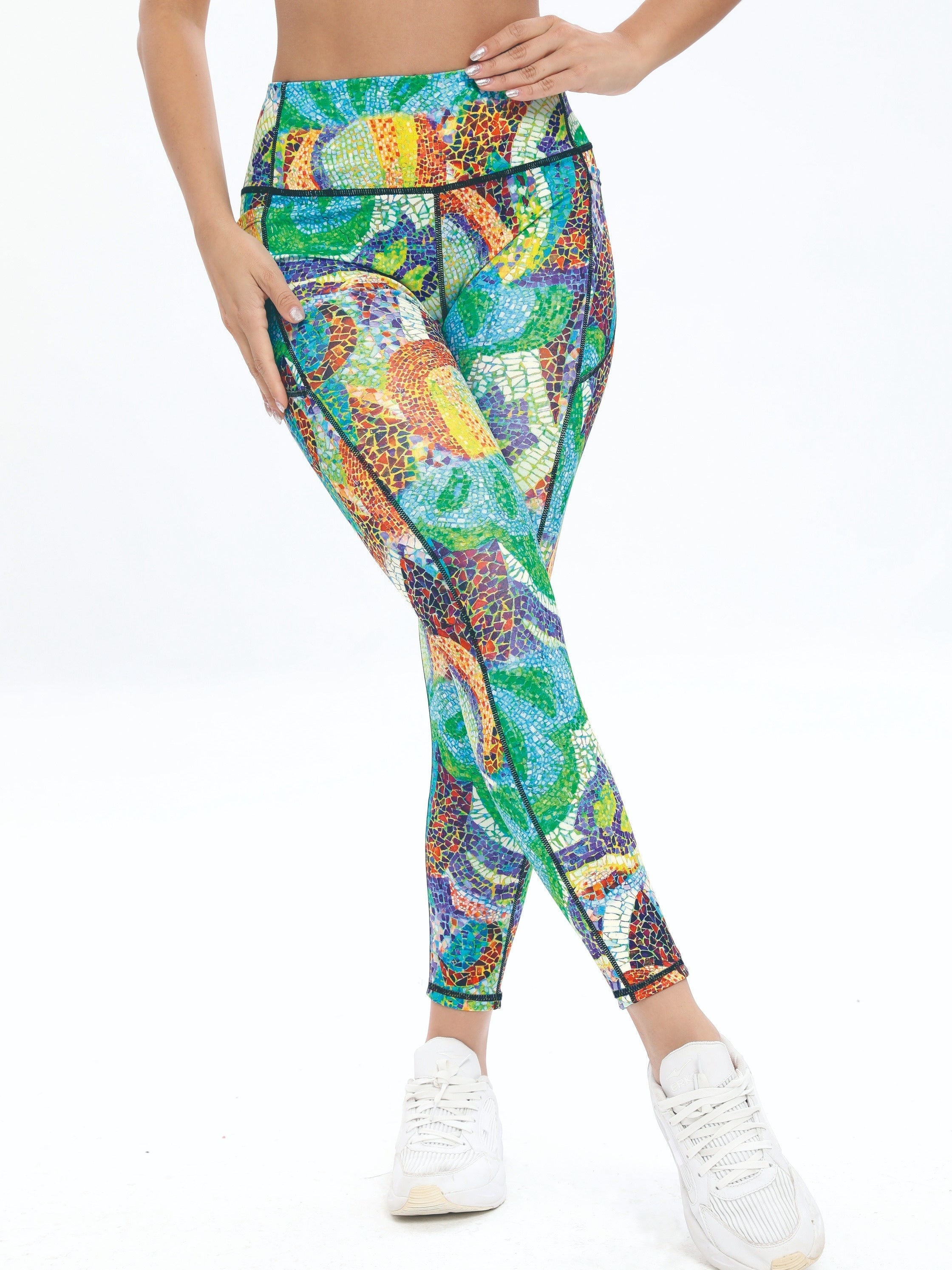Casual Yoga Pants High Stretch With Pocket Slimming Yoga Leggings
