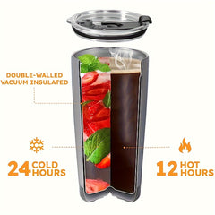 Christmas Series Insulated Water Cup 590ml Stainless Steel Bottle