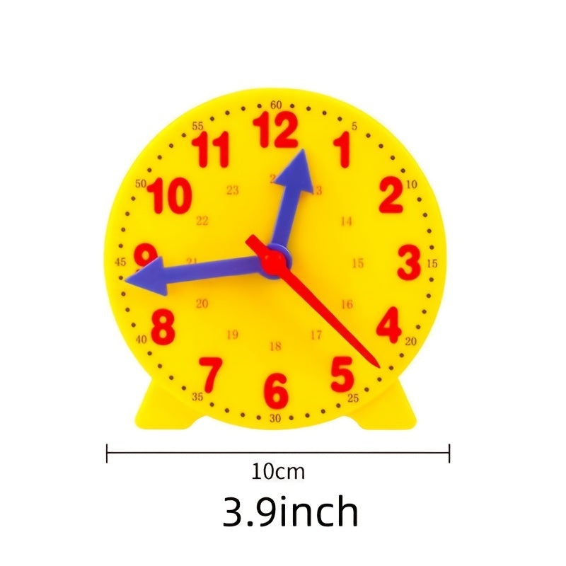 Montessori Adjustable Time Learning Clock Toys Hour Minute Second Cognition