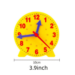 Montessori Adjustable Time Learning Clock Toys Hour Minute Second Cognition
