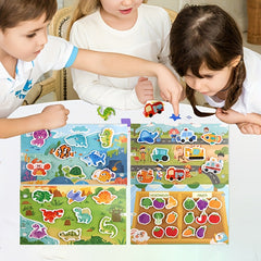 Interactive Busy Book Educational Sensory Activity Flash Cards