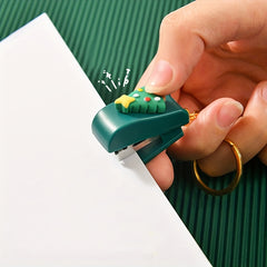 Christmas Cartoon Mini Stapler with Key Chain, Christmas Gift