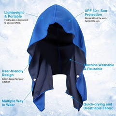 UV Protection Cooling Hoodie Towel for Men and Women Fast Drying