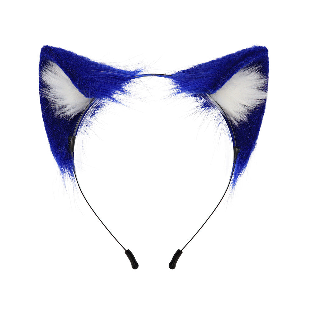 Cat Ear Hair Hoop Plush Headwear for Live Photo Props