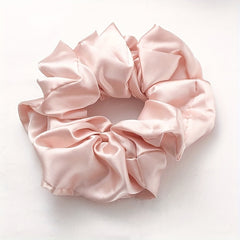 Satin Solid Scrunchies Hair Tie Sweet Style For Women Girls
