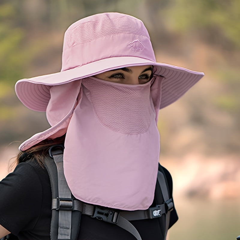 Quick Drying Sun Hat with Face Covering for Fishing and Outdoors
