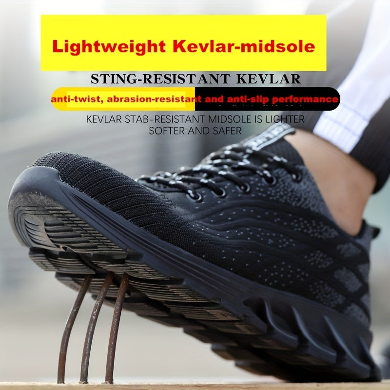 Men's Lightweight Safety Work Shoes Casual Sneakers