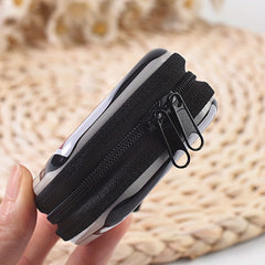 Kids Camera Print Coin Bag Zipper Wallet Earphone Cable Storage Box For Girls
