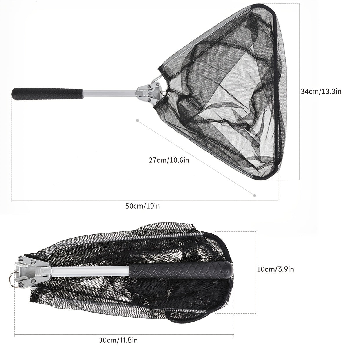 LEOFISHING Folding Fishing Landing Net 5 91FT 7 87FT Pole Handle