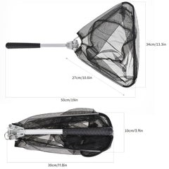 LEOFISHING Folding Fishing Landing Net 5 91FT 7 87FT Pole Handle