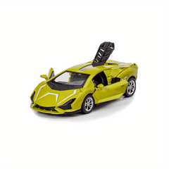 Alloy Sports Car Model Toy Ornament Pull Back Car Can Open Door Boy Toy