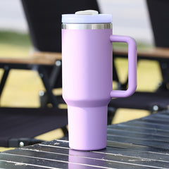 40oz Stainless Steel Insulated Tumbler Handle Warm Cold Sports Water Cup