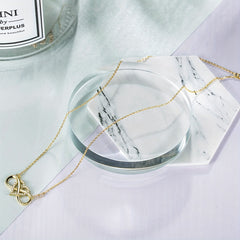 Heart Infinity Ring Pendant Necklace For Women
